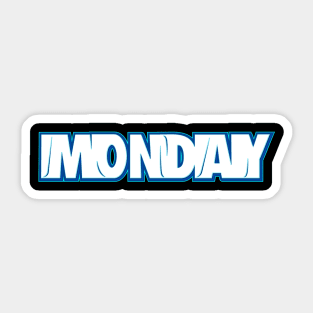 Monday 3 Sticker